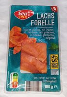 Lachsforelle in Scheiben, geräuchert