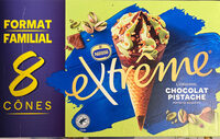 Extrême 8 cônes chocolat / pistache