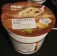 Kartoffelbrei mit Fleischklößchen