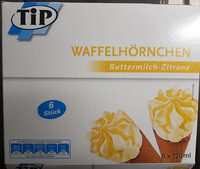 Waffelhörnchen Buttermilch-Zitrone