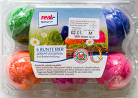 6 bunte Eier