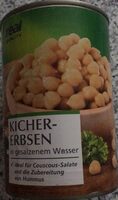 Kichererbsen in gesalzenem Wasser