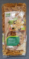 Spirelli aus 100% Vollkornhartweizenmehl