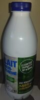 Lait demi écrémé en bouteille