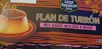 Flan de turrón