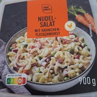 Nudel Salat mit Hähnchen- Fleischwurst