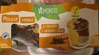 Mousse vegana cioccolato e caramello