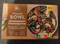 Vegane Bowl Dinkelweizen Champignons