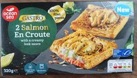 Salmon En Croute with a Creamy Leek Sauce