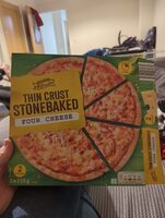 Thin Crust Stone Baked Four Cheese Pizza