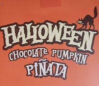 Halloween chocolate pumpkin piñata