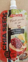 Chia seeds fruit puree to go