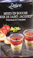 Mises en bouche noix de st jacques poireaux tomates