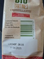 Bio tartines croustillantes