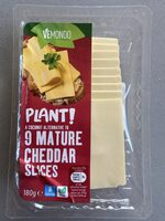Coconut alternative to mature cheddar slices