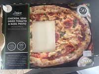 Woodfired Sourdough Chicken, Semi-Dried Tomato & Basil Pesto Pizza