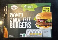 2 meat free burgers