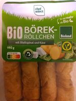 Bio Börek-Röllchen mit Blattspinat und Käse