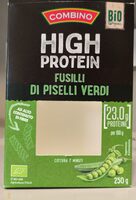 Fusilli di piselli verdi