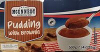 Pudding with brownie