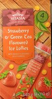 Strawberry & Green Tea Flavoured Ice Lollies