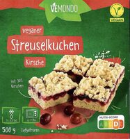 Veganer Streuselkuchen Kirsche