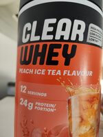 Clear Whey Peach Ice Tea Flavour