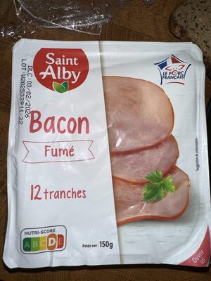 Bacon fumé 12 tranches
