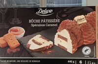 Bûche pâtissière spéculos caramel