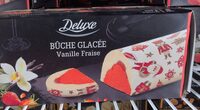 Bûche glacée vanille fraise