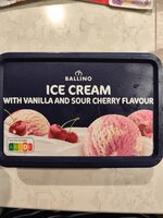 Ice Cream With Vanilla And Sour Cherry