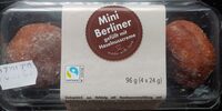 Mini Berliner gefüllt mit Haselnusscreme