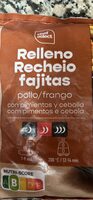 Relleno fajitas pollo/frango con pimientos y cebolla