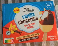 Gelatelli vanilla chocolate ice cream sticks