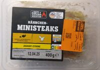 Hähnchen-Ministeaks Joghurt-Zitrone