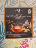 Infusion saveur poire, miel, cannelle, gingembre