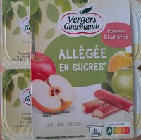 Pomme rhubarbe allégée en sucres