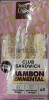 Club, sandwich, jambon, emmenthal