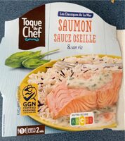 Saumon sauce oseille et son riz