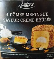 Dômes meringue saveur crème brûlée