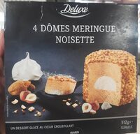 4 dômes meringue noisette