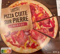 Pizza cuite sur pierre chorizo