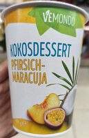 Kokosdessert Pfirsich-Maracuja