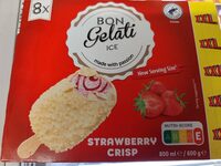 Glaces strawberry crisp