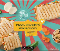 Kimchi Chicken Pizza Pockets