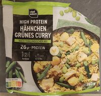 High Protein Hähnchen Grünes Curry