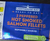 2 Peppered Hot Smoked Salmon Fillets
