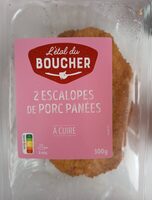 2 escalopes de porc panées