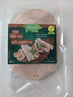 Vegan cold cuts with pepper mix