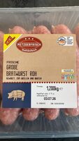 Frische Grobe Bratwurst Roh
